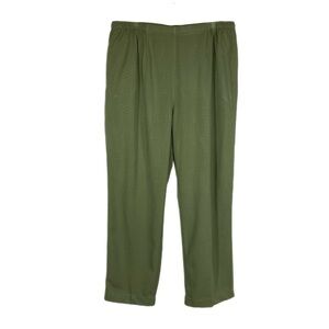 Draper’s & Damon’s Women’s Sage Green Pull-On Flowy Pants